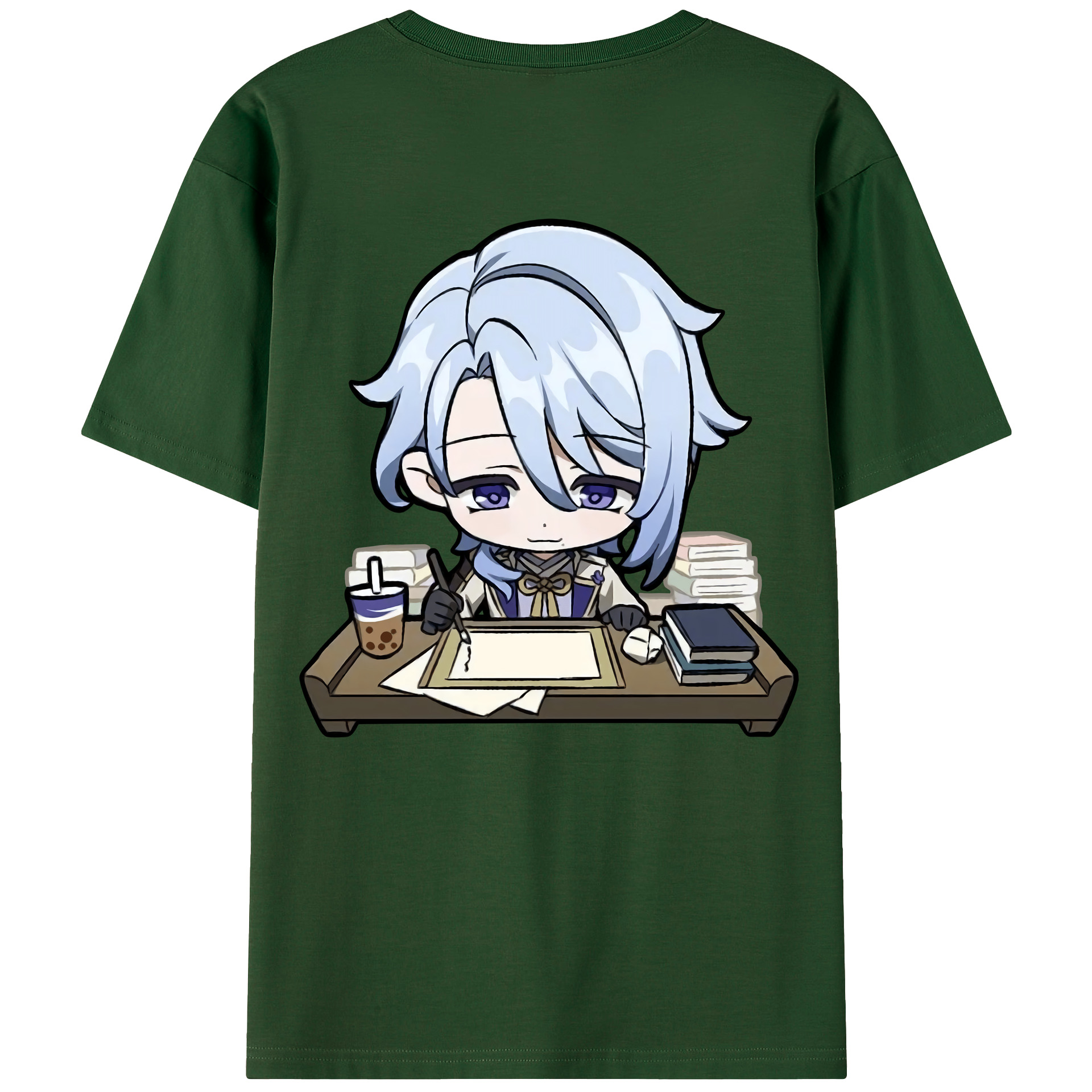 げんし神 神里綾人 かみさとあやと genshin Kamisato Ayato 綿100％半袖Tシャツ（背面プリント）
